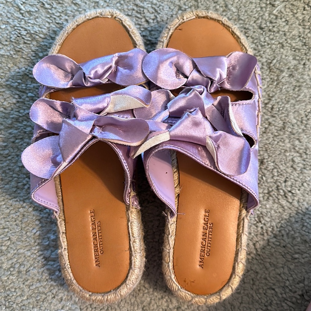 Purple sandals
